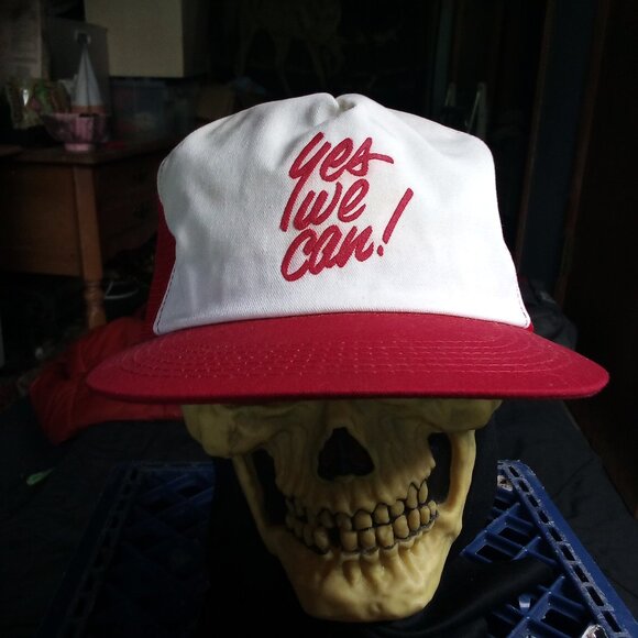 Vintage K Products Yes We Can! Snap Trucker Hat Cap - Picture 1 of 6